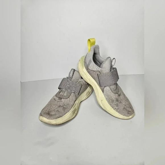 Sorel Sneakers Light Grey with Neon Yellow Accent velcro closure - Picture 1 of 7